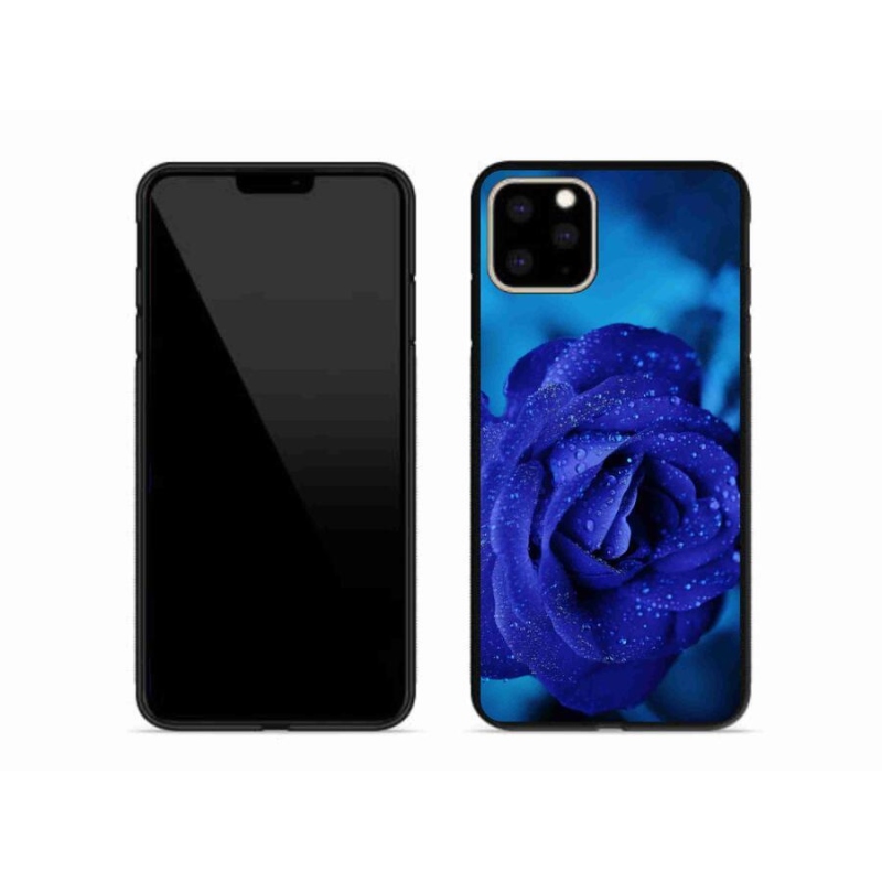 Gél tok mmCase iPhone 11 Pro Max készülékhez - kék rózsa