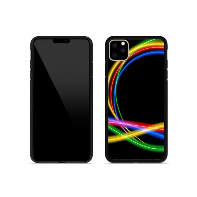 Gél tok mmCase iPhone 11 Pro Max készülékhez - neon körök
