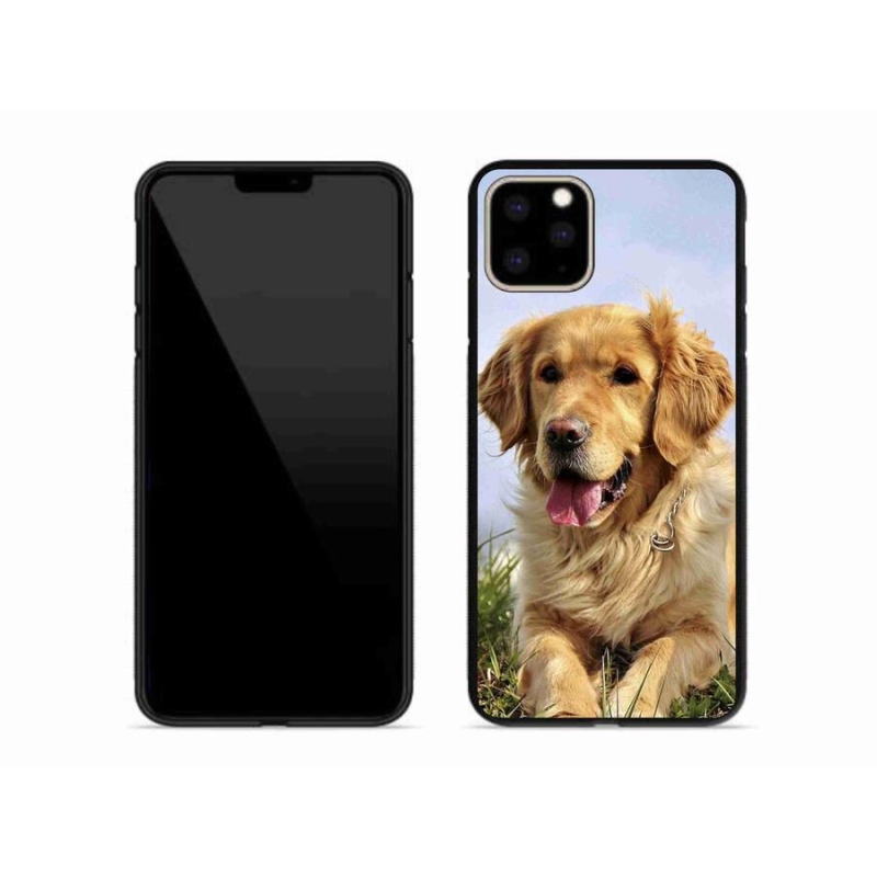 Gél tok mmCase iPhone 11 Pro Max készülékhez - arany retriever