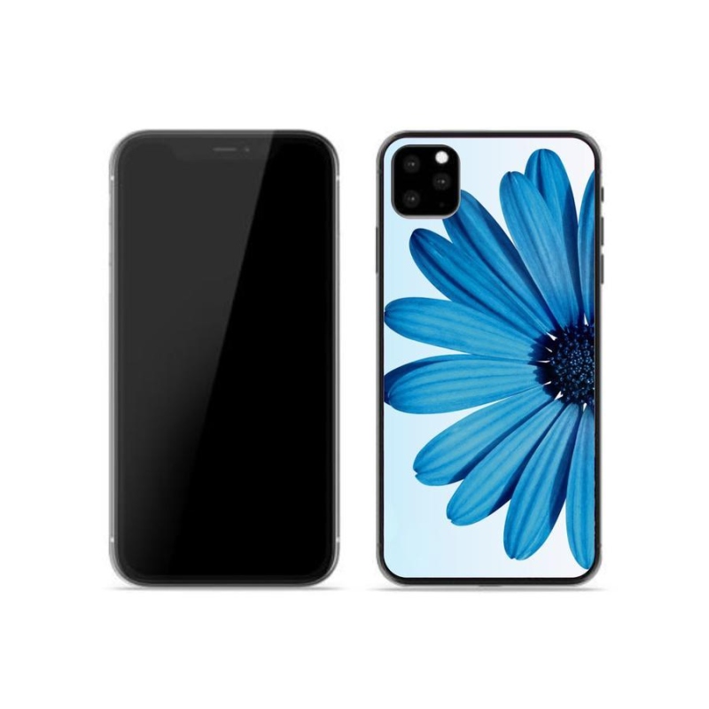 Gél tok mmCase iPhone 11 Pro készülékhez - kék százszorszép