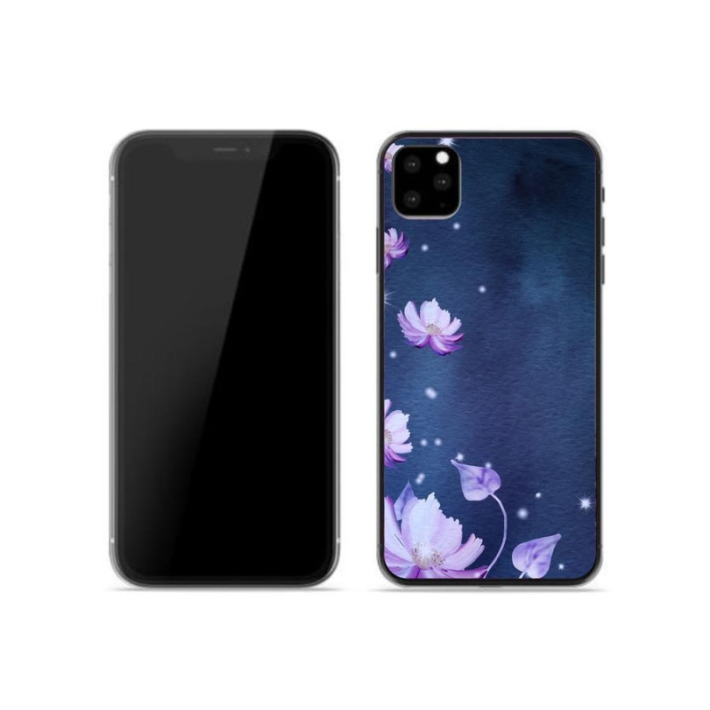 Gél tok mmCase iPhone 11 Pro készülékhez - hulló virágok