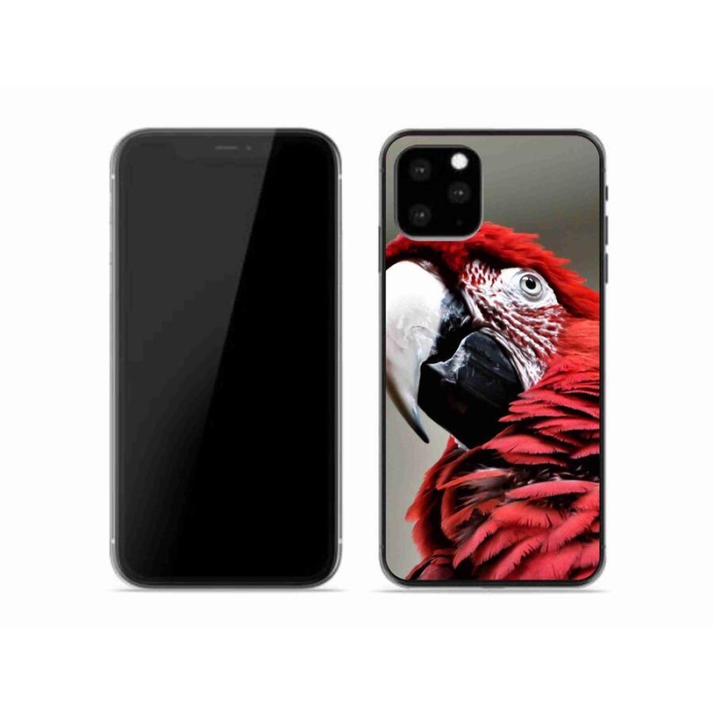 Gél tok mmCase iPhone 11 Pro készülékhez - papagáj ara piros