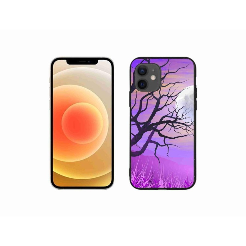 Gél tok mmCase iPhone 12 mini készülékhez - rajzfilmes kidőlt fa