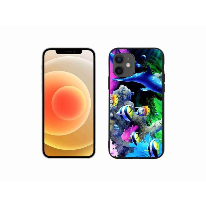 Gél tok mmCase iPhone 12 mini készülékhez - tengeri világ