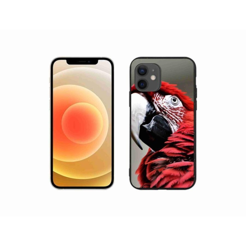 Gél tok mmCase iPhone 12 mini készülékhez - papagáj ara piros