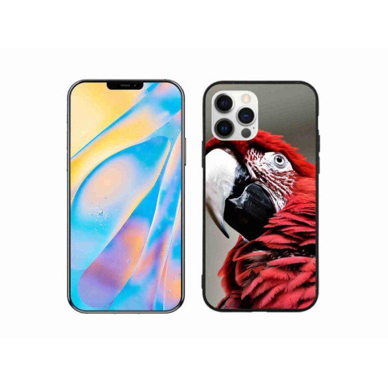 Gél tok mmCase iPhone 12 készülékhez - papagáj ara piros