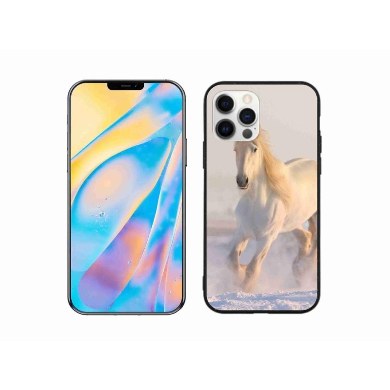 Gél tok mmCase iPhone 12 Pro készülékhez - ló a hóban