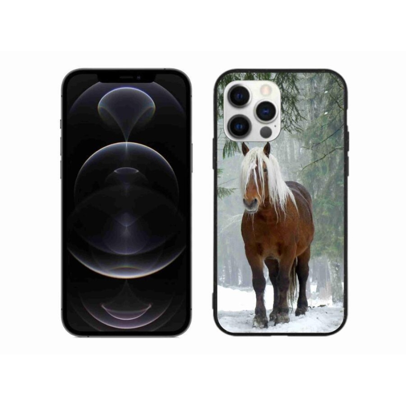 Gél tok mmCase iPhone 12 Pro Max készülékhez - ló az erdőben