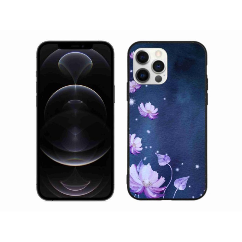 Gél tok mmCase iPhone 12 Pro Max készülékhez - hulló virágok