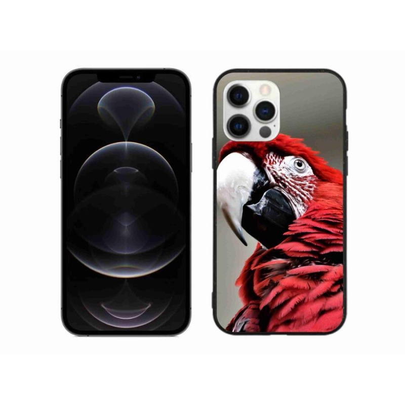 Gél tok mmCase iPhone 12 Pro Max készülékhez - papagáj ara piros