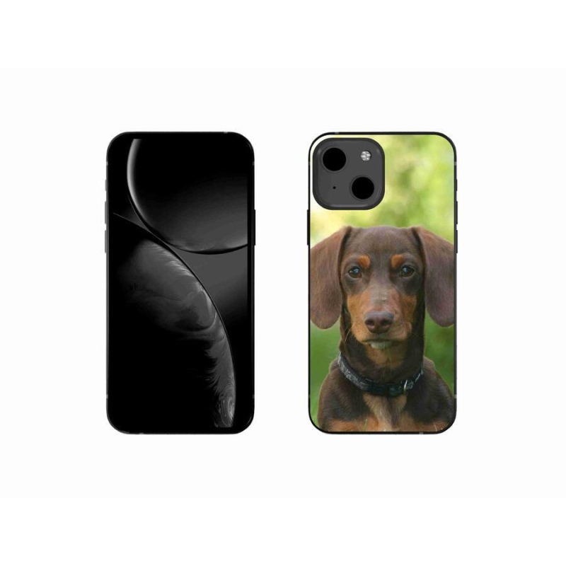 Gél tok mmCase iPhone 13 mini 5.4 készülékhez - barna tacskó