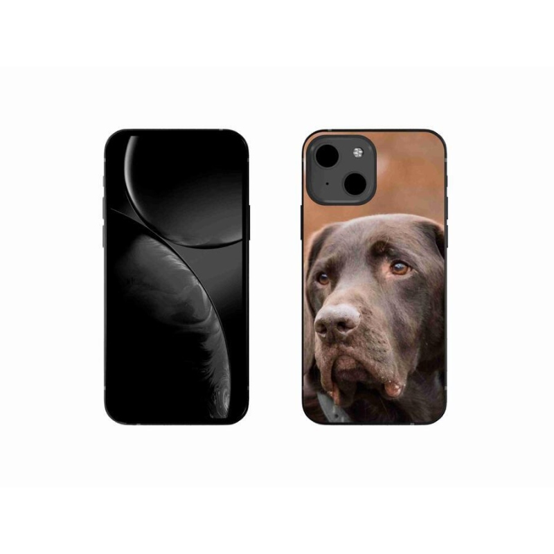 Gél tok mmCase iPhone 13 mini 5.4 készülékhez - barna labrador
