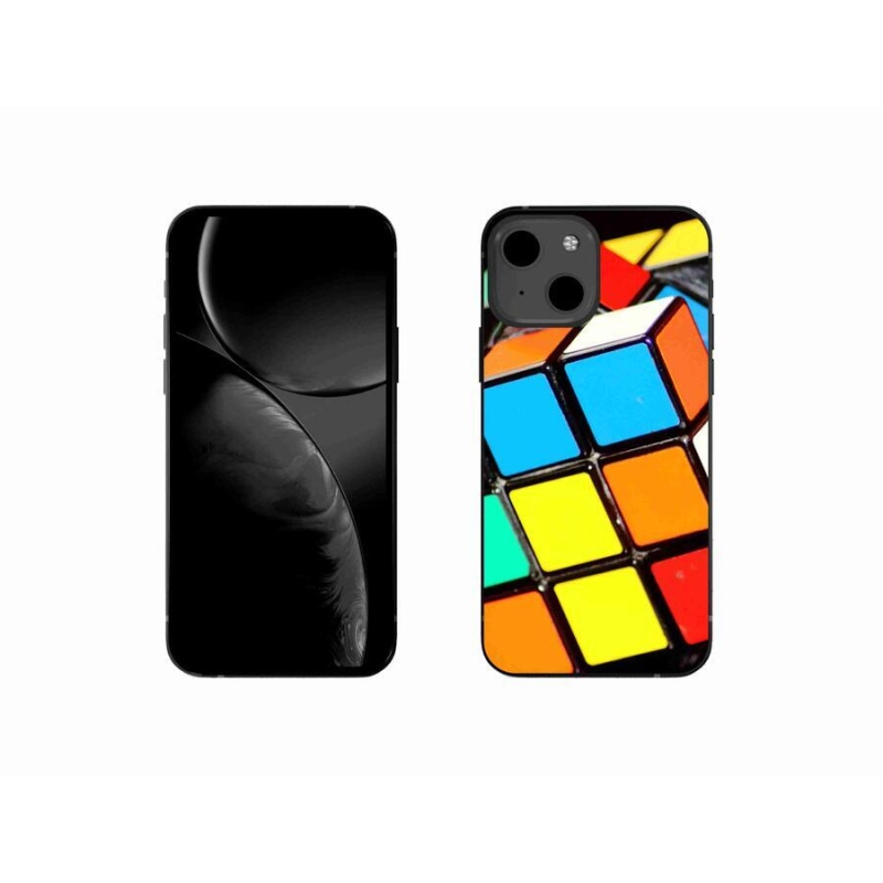 Gél tok mmCase iPhone 13 mini 5.4 - Rubik-kocka számára