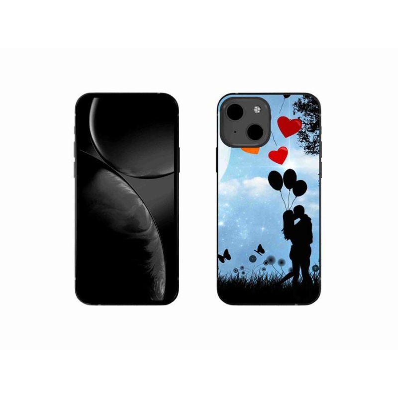 Gél tok mmCase iPhone 13 mini 5.4 - szerelmespár számára