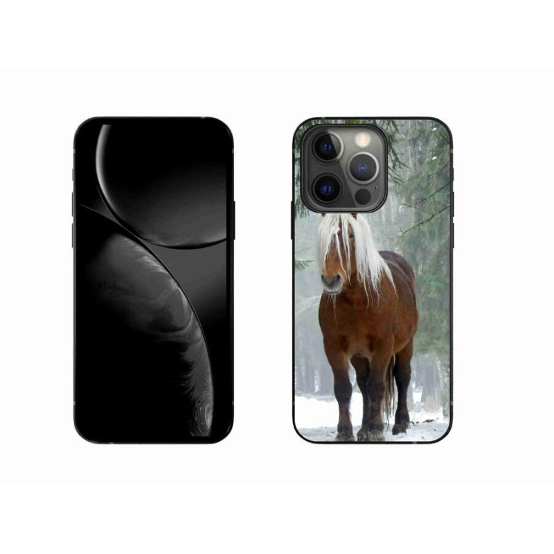 Gél tok mmCase iPhone 13 Pro 6.1 készülékhez - ló az erdőben