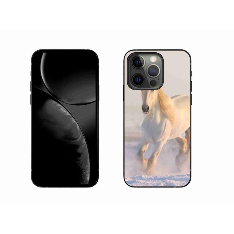 Gél tok mmCase iPhone 13 Pro 6.1 készülékhez - ló a hóban