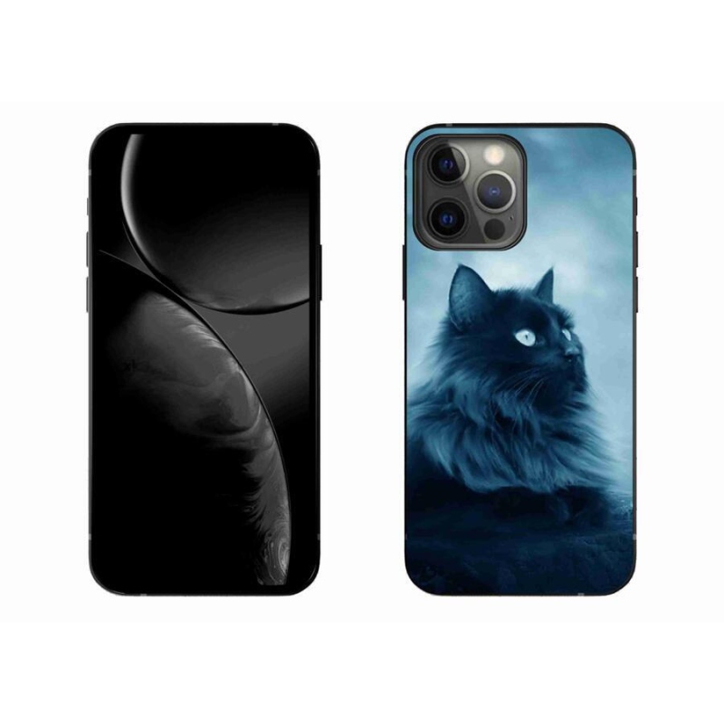 Gél tok mmCase iPhone 13 Pro Max 6.7 készülékhez - fekete macska 1