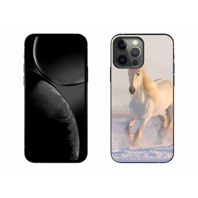 Gél tok mmCase iPhone 13 Pro Max 6.7 készülékhez - ló a hóban