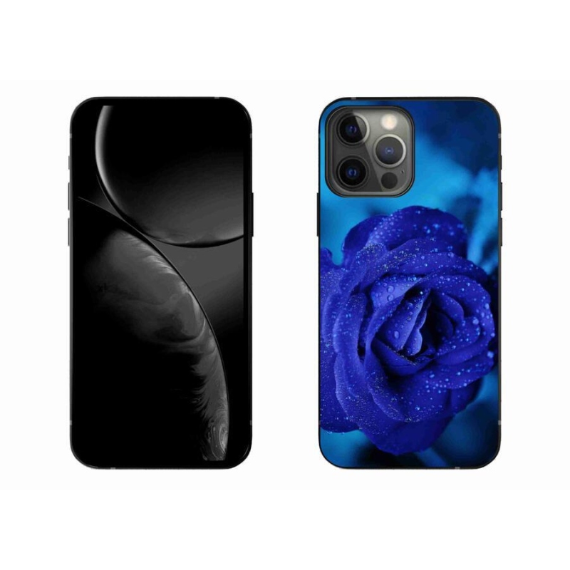 Gél tok mmCase iPhone 13 Pro Max 6.7 készülékhez - kék rózsa