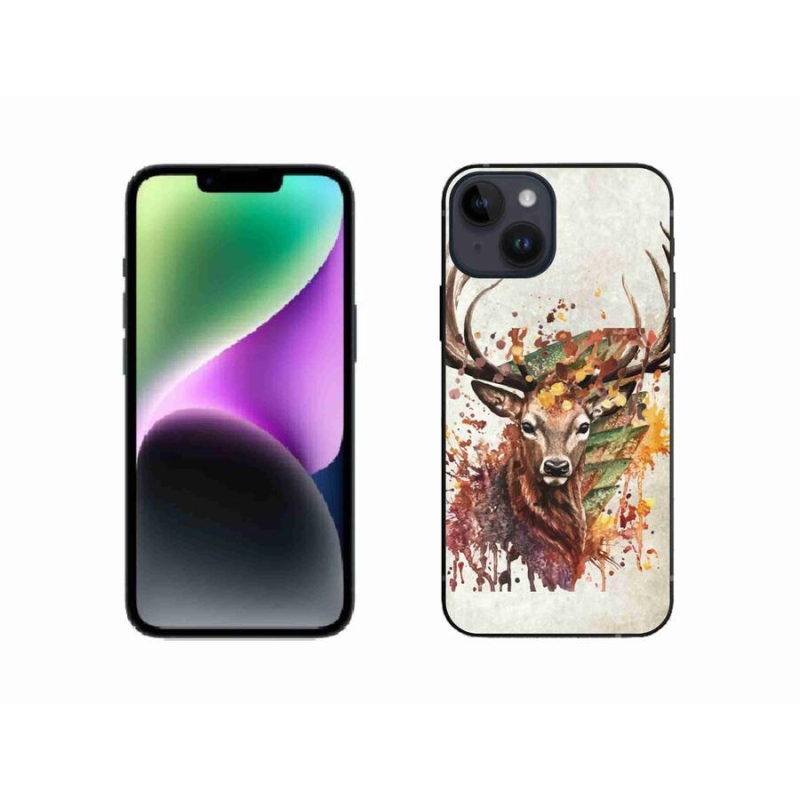 Gél tok mmCase iPhone 14 készülékhez - szarvas 1