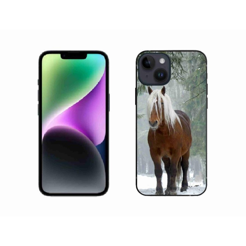 Gél tok mmCase iPhone 14 készülékhez - ló az erdőben