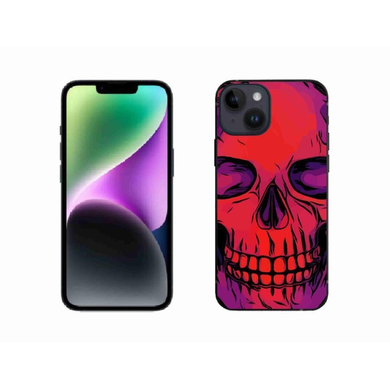 Gél tok mmCase iPhone 14 készülékhez - koponya
