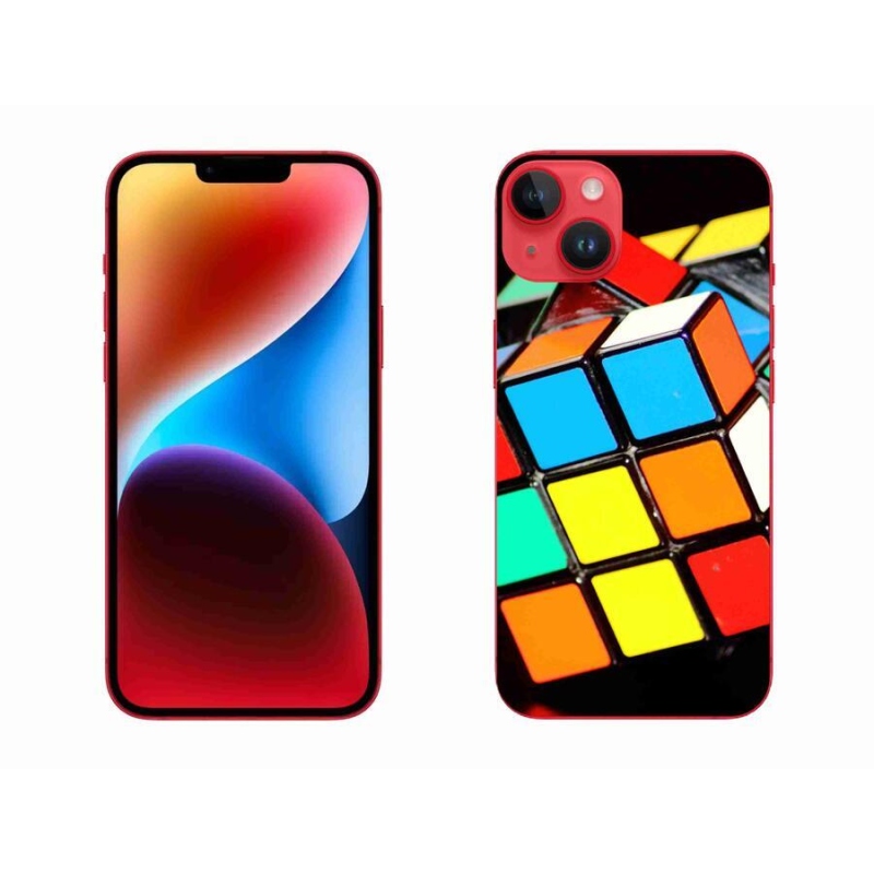 Gél tok mmCase iPhone 14 Plus készülékhez - Rubik-kocka
