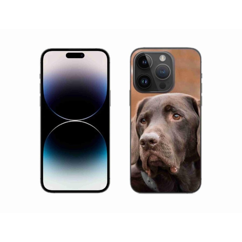Gél tok mmCase iPhone 14 Pro 6.1 készülékhez - barna labrador