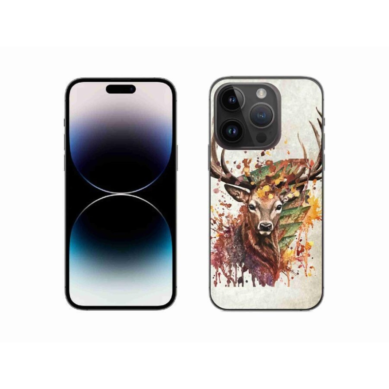 Gél tok mmCase az iPhone 14 Pro 6.1 készülékhez - szarvas 1