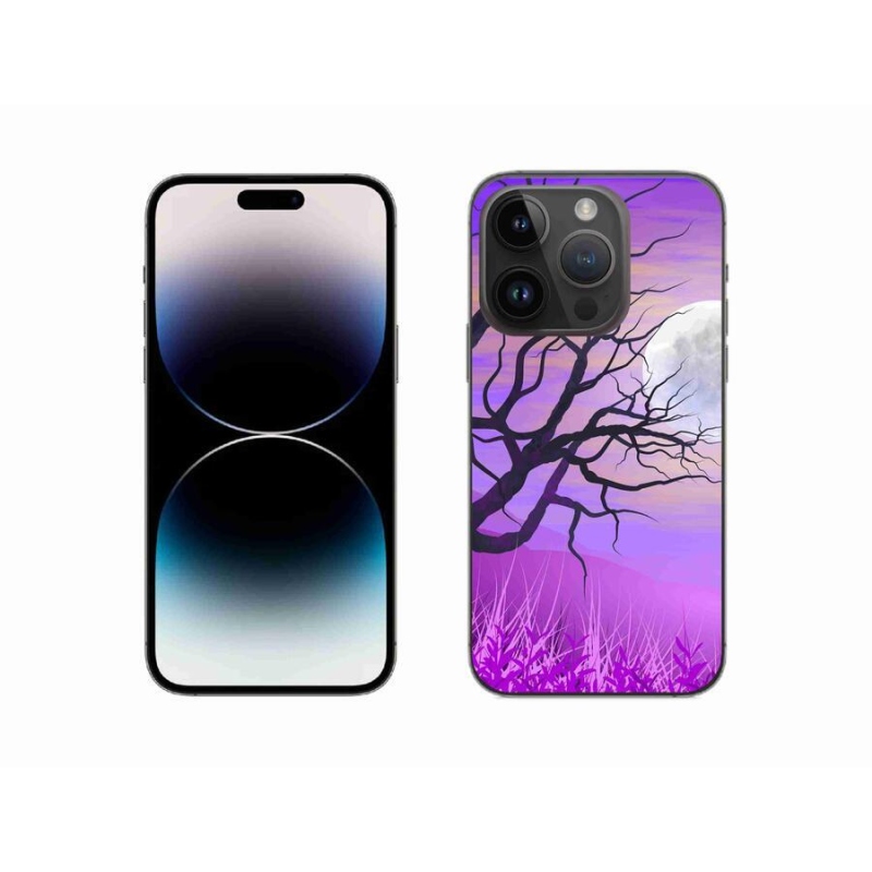 Gél tok mmCase iPhone 14 Pro 6.1 készülékhez - rajzfilmes kidőlt fa