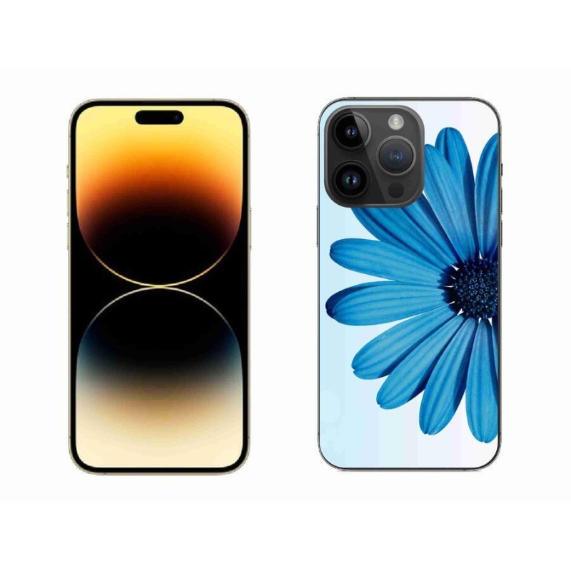 Gél tok mmCase iPhone 14 Pro Max 6.7 készülékhez - kék százszorszép