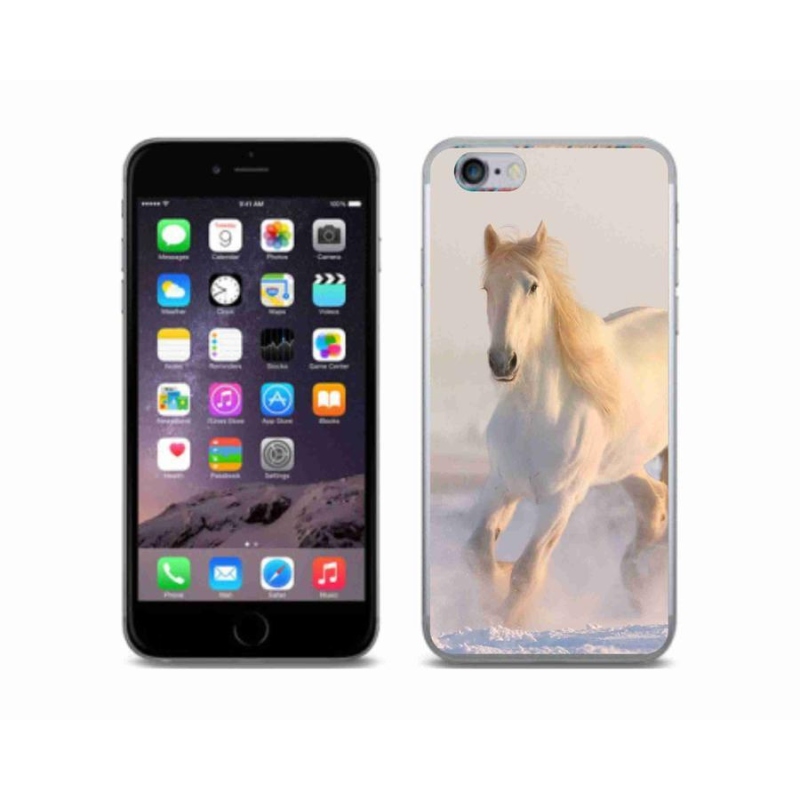 Gél tok mmCase iPhone 6/6S készülékhez - ló a hóban