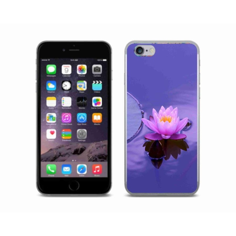 Gél tok mmCase iPhone 6/6S készülékhez - virág a felületen