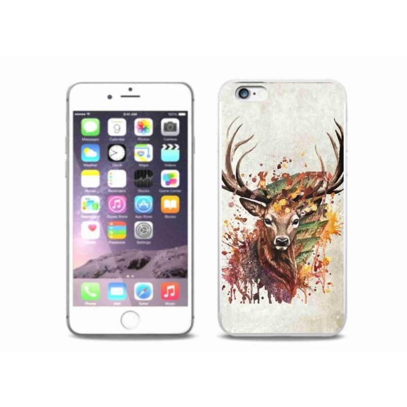 Gél tok mmCase iPhone 6 Plus/6S Plus készülékhez - szarvas 1