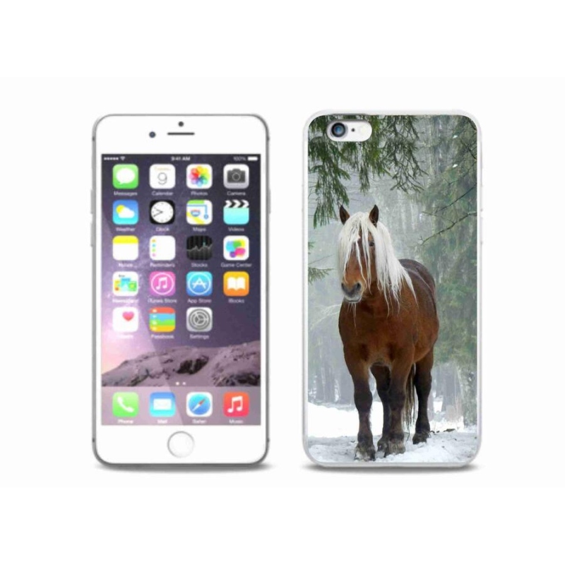 Gél tok mmCase iPhone 6 Plus/6S Plus készülékhez - ló az erdőben