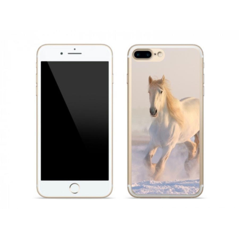 Gél tok mmCase iPhone 7 Plus készülékhez - ló a hóban