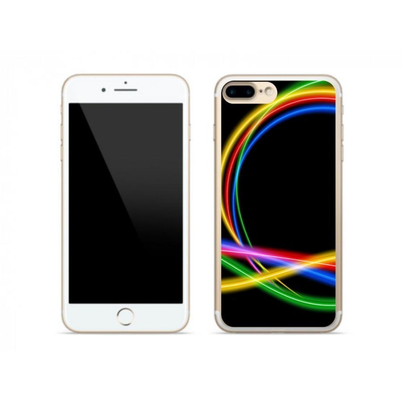 Gél tok mmCase iPhone 7 Plus készülékhez - neon körök