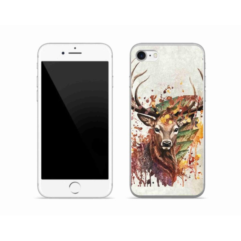 Gél tok mmCase iPhone 8 készülékhez - szarvas 1