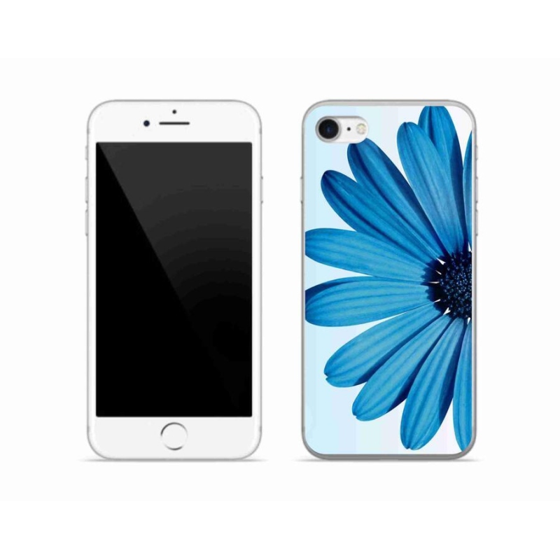 Gél tok mmCase iPhone 8 készülékhez - kék százszorszép
