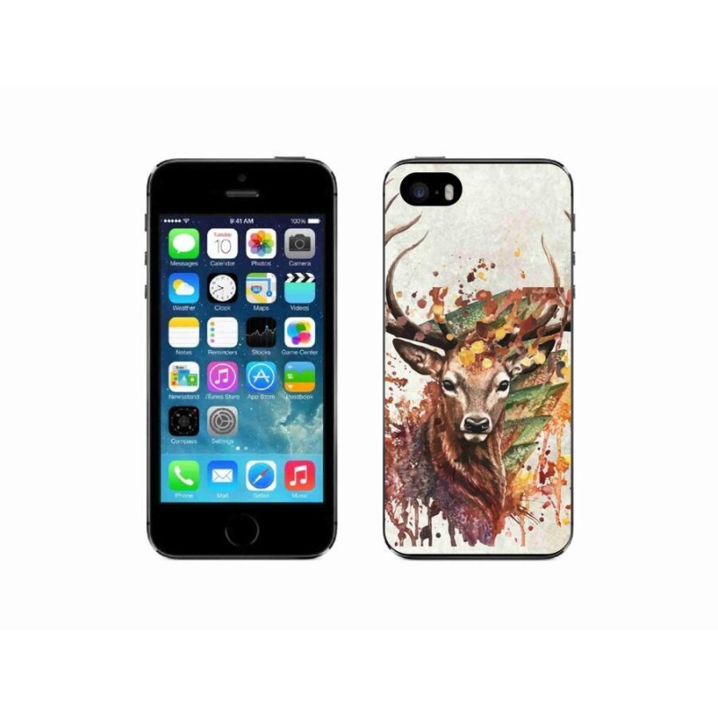 Gél tok mmCase iPhone SE (2016) - szarvas 1