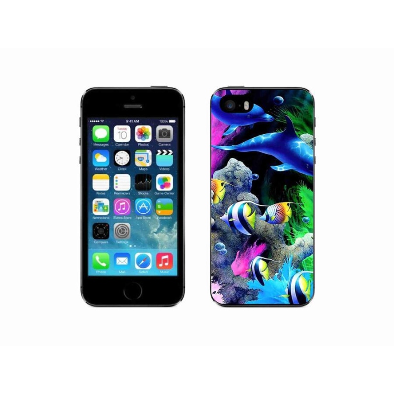 Gél tok mmCase iPhone SE (2016) készülékhez - Tengeri világ