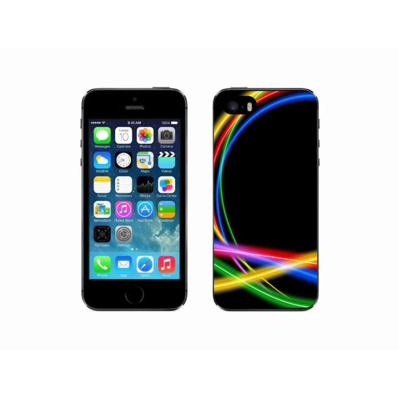 Gél tok mmCase iPhone SE (2016) - neon körökhöz