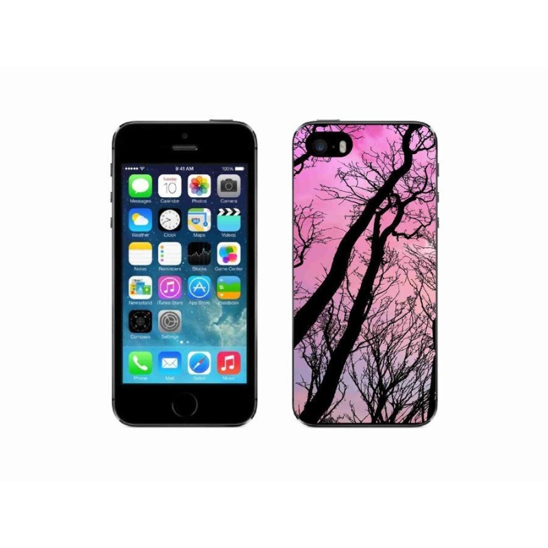 Gél tok mmCase iPhone SE (2016) készülékhez - kidőlt fák