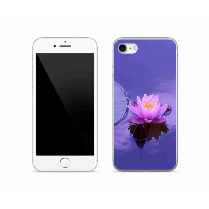 Gél tok mmCase iPhone SE (2020) - virág a felületen