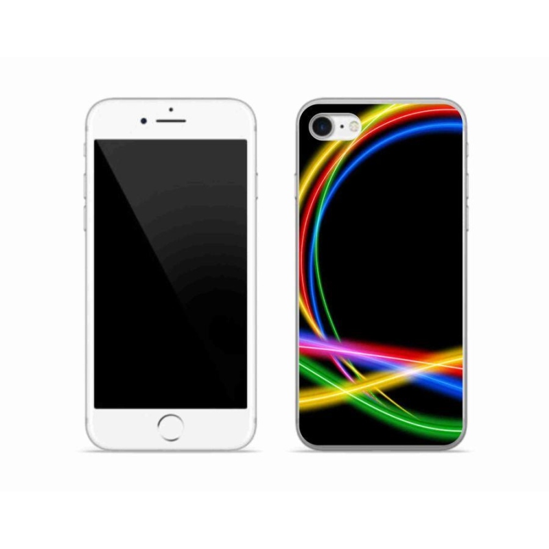 Zselés tok mmCase iPhone SE (2020) - neon körökhöz