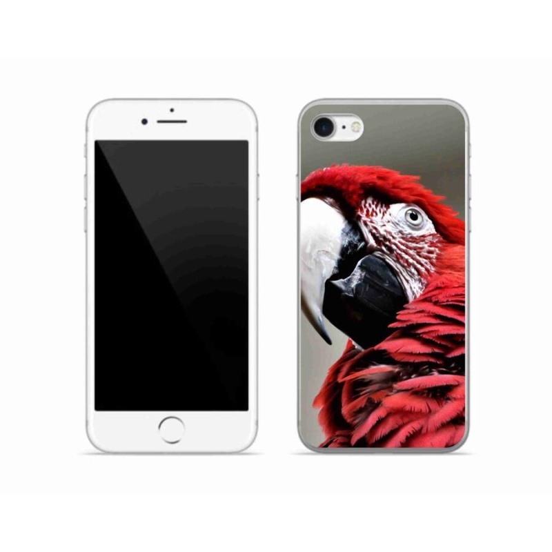 Gél tok mmCase iPhone SE (2020) - papagáj ara piros