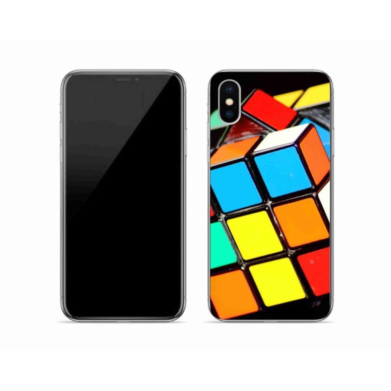 Gél tok mmCase iPhone X készülékhez - Rubik-kocka