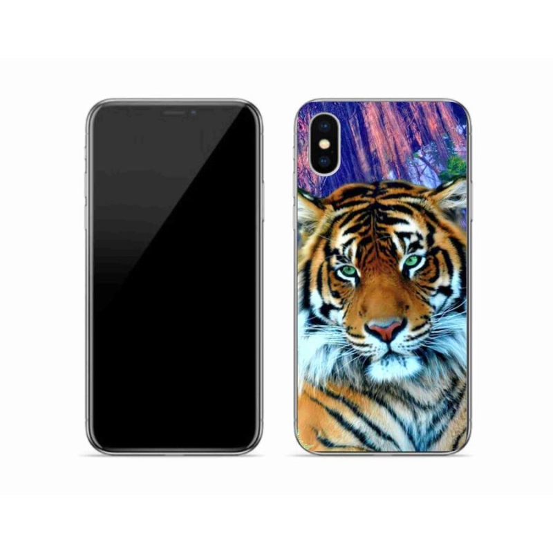 Gél tok mmCase iPhone X készülékhez - tigris