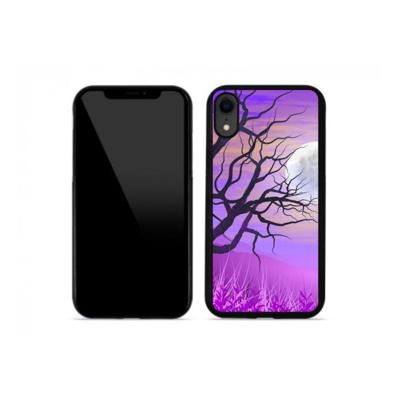 Gél tok mmCase iPhone XR készülékhez - rajzfilmes kidőlt fa