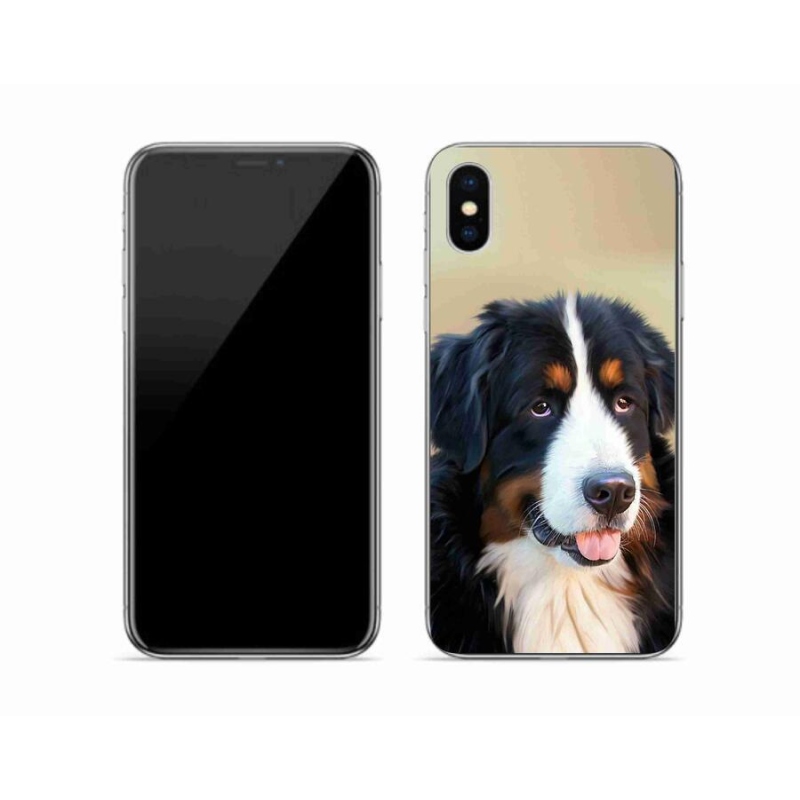 Gél tok mmCase iPhone XS készülékhez - Berni hegyi kutya